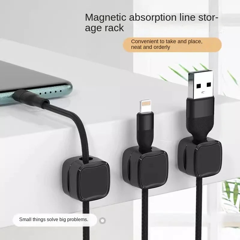 Organizador Magnético de Cables – Escritorio Siempre Ordenado