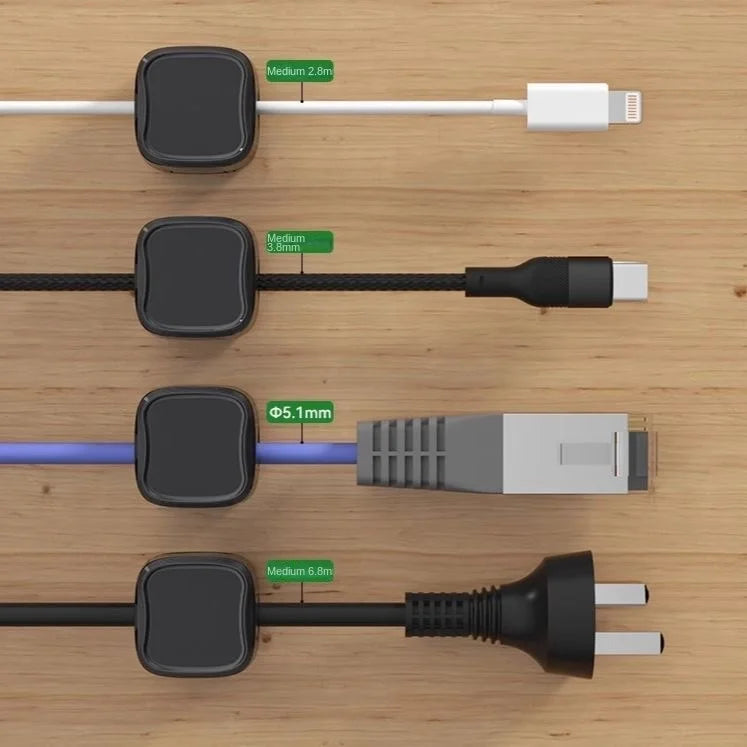 Organizador Magnético de Cables – Escritorio Siempre Ordenado